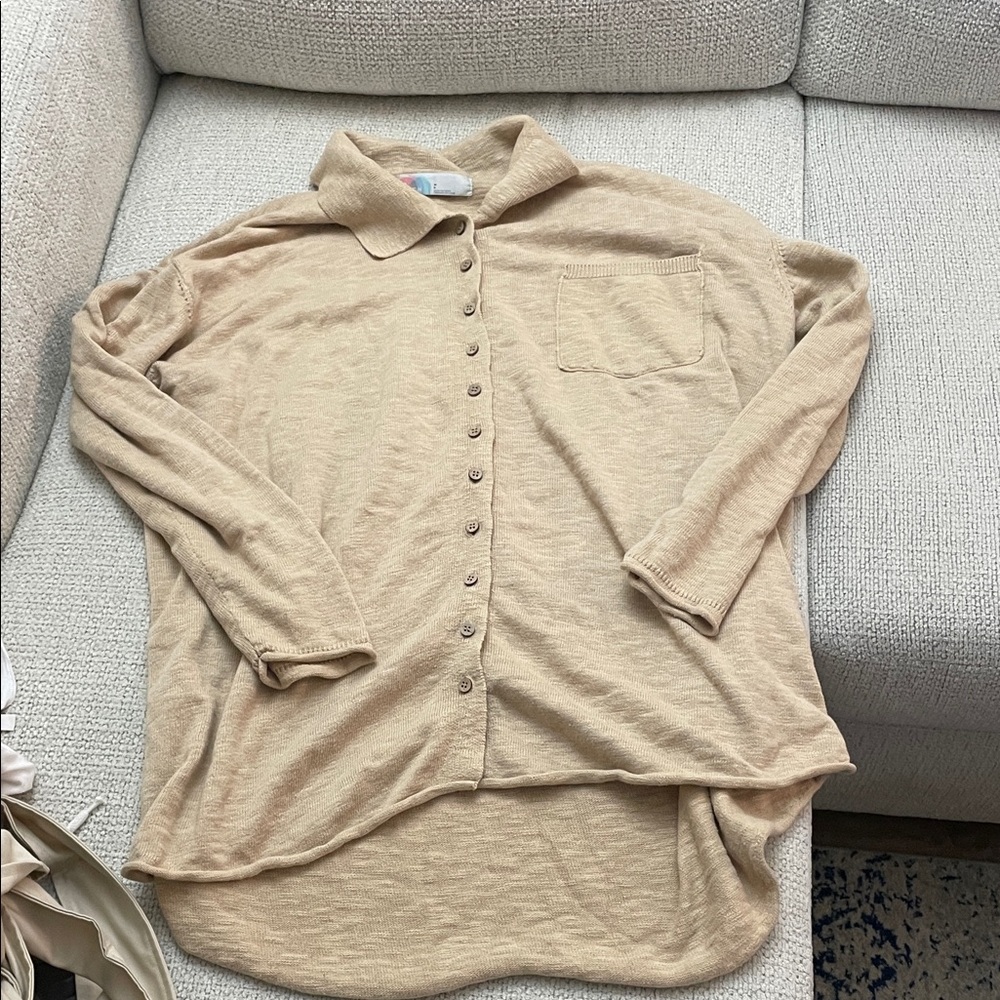 FP Beach Button-Up Cardigan